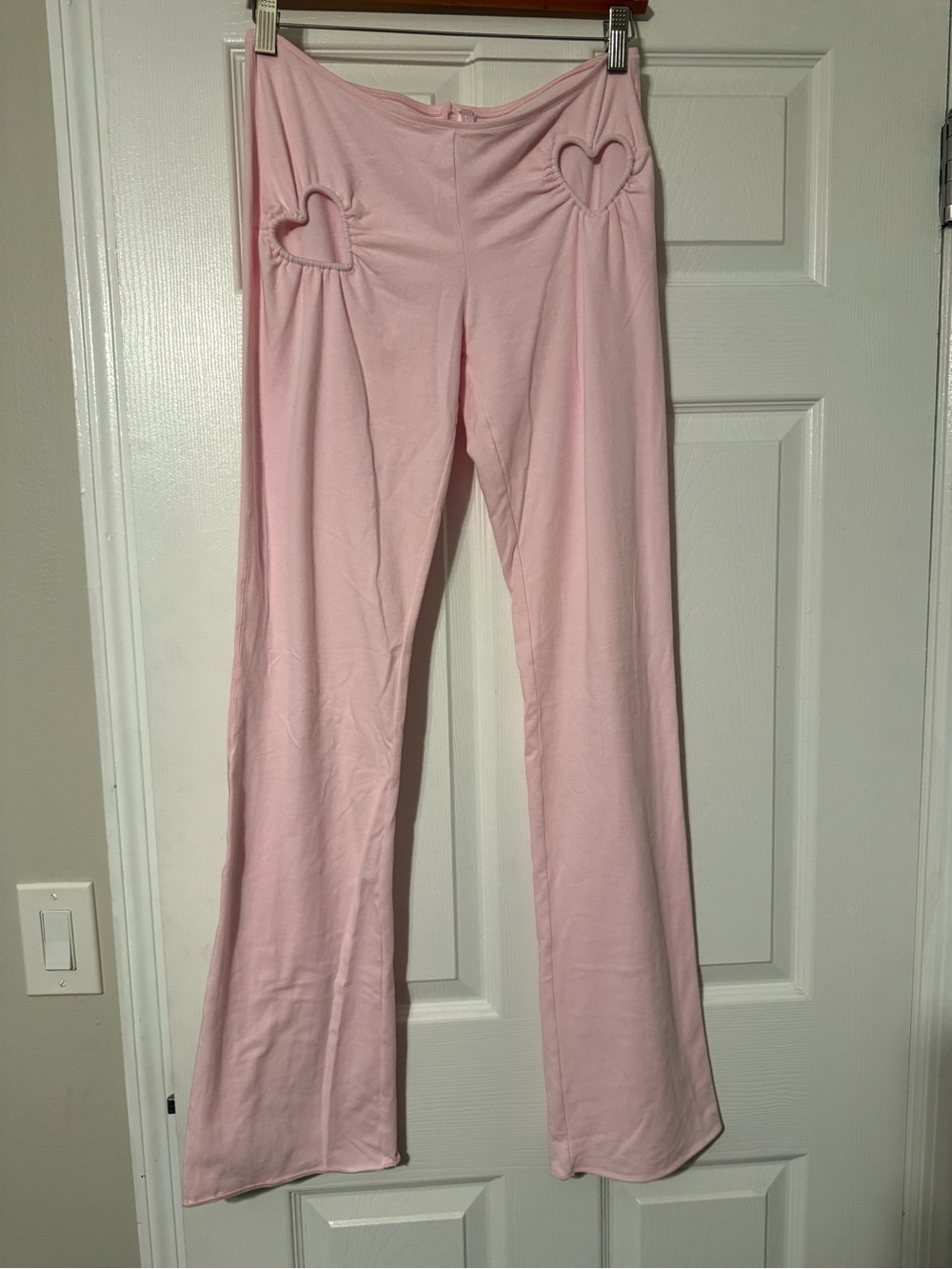 SKIMS Heart Cutout Cotton Jersey Pants - Picture 3 of 7